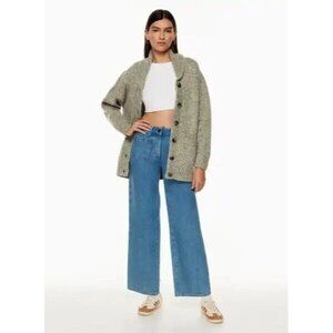Wilfred Free Cardigan Sweater Backyard Beige Long Sleeve Heavy Coat Women's XS
